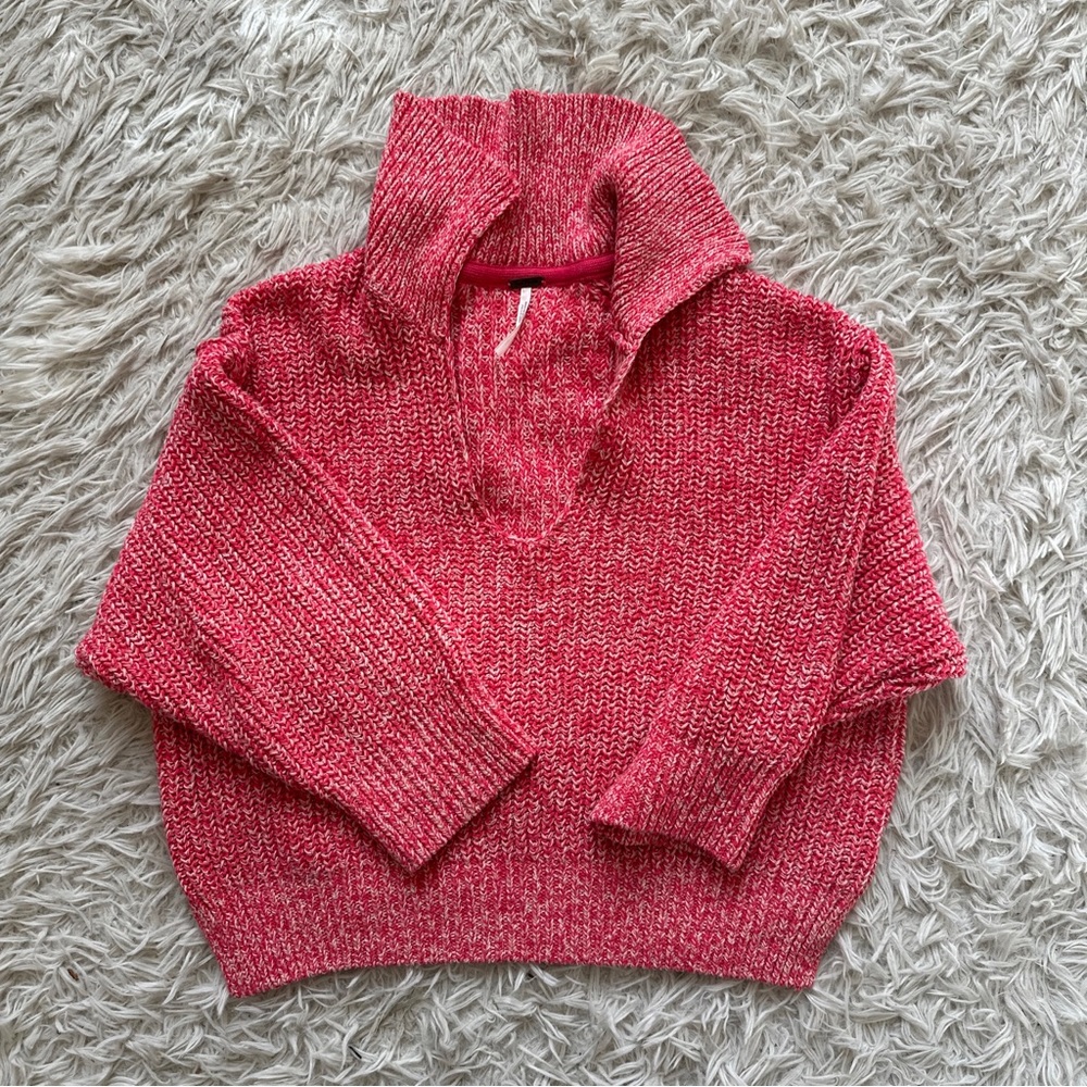 Free People Love This City Collared Sweater